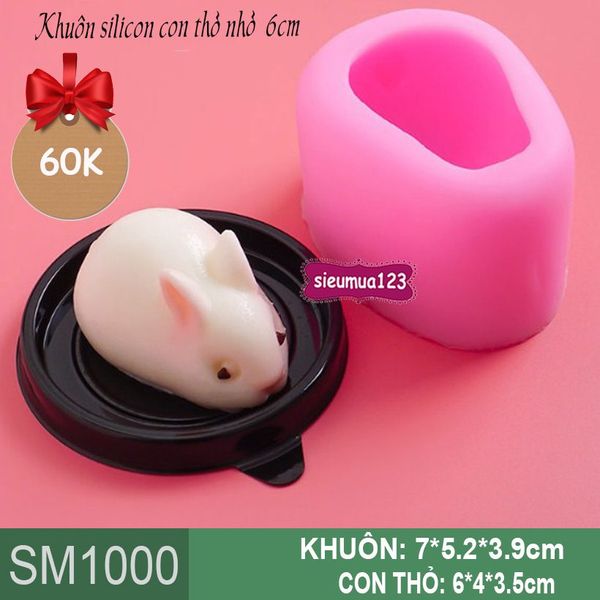 Khuôn silicon con thỏ dài 6cm ( SM1000 )
