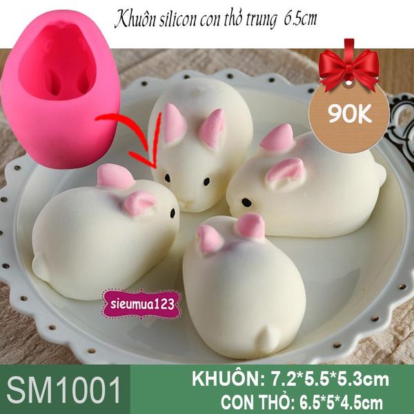 Khuôn silicon con thỏ dài 6,5cm ( SM1001 )