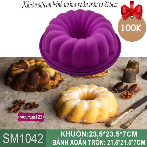 Khuôn bánh gato xoắn to 21,5cm ( SM1042 ) CÒN NHIỀU