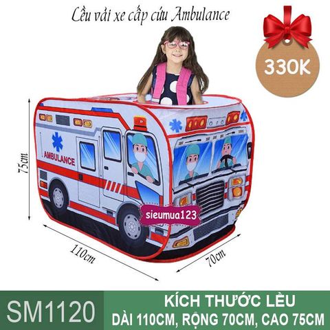 Lều vải xe cấp cứu Ambulance ( SM1120 ) (Không Kèm Bóng)