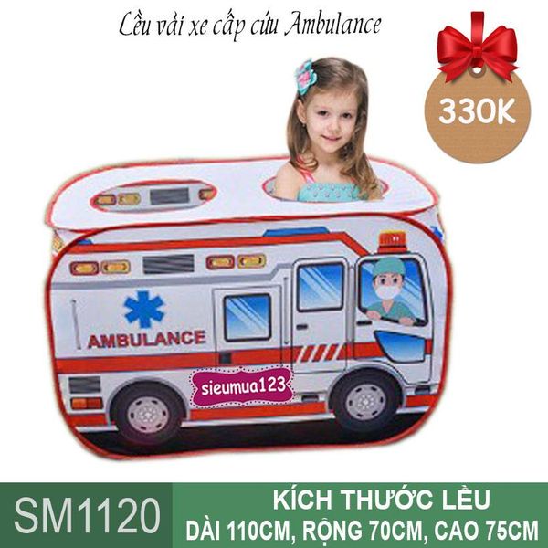 Lều vải xe cấp cứu Ambulance ( SM1120 ) (Không Kèm Bóng)