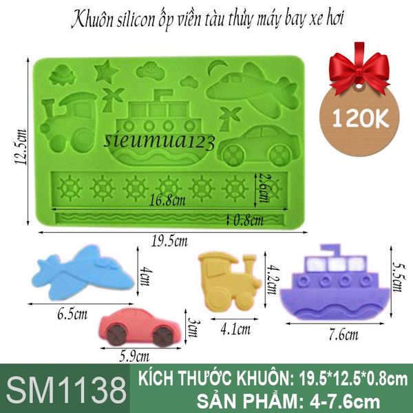 Khuôn silicon ốp viền tàu thủy máy bay xe hơi ( SM1138 )