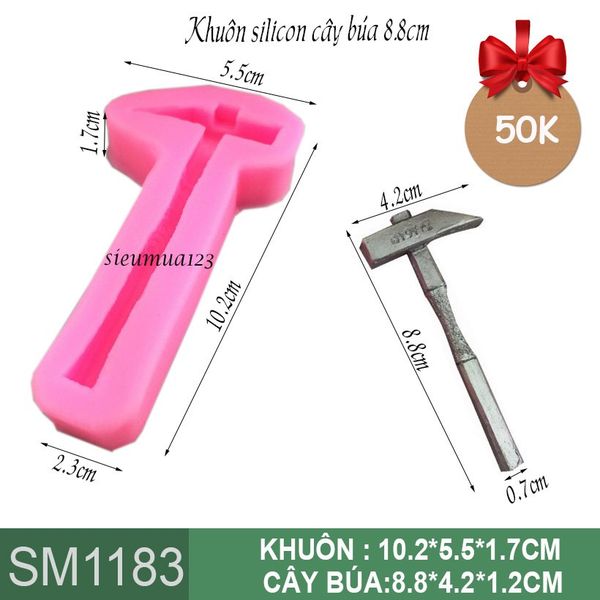 Khuôn silicon cây búa 8,8cm ( SM1183 )