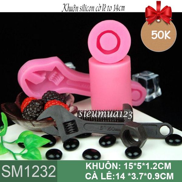 Khuôn silicon cây cờ lê to 14cm ( SM1232 )