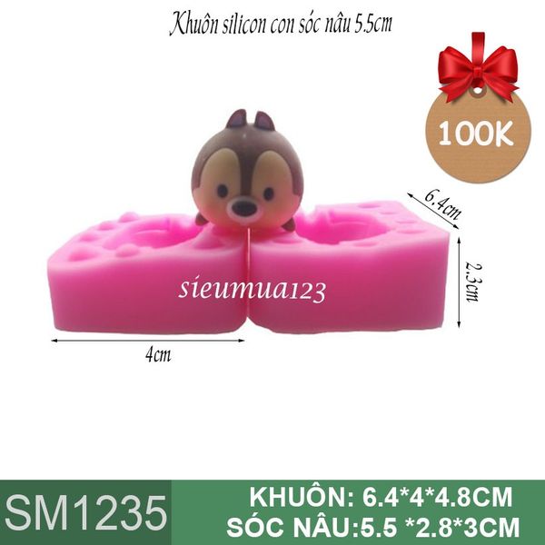 Khuôn silicon con sốc nhỏ 5,5cm ( SM1235 )