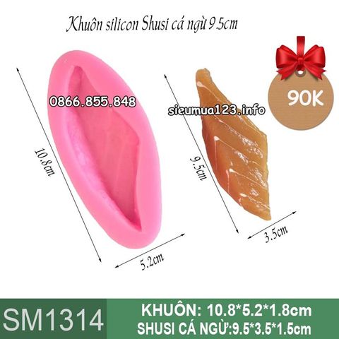 Khuôn silicon Sushi cá ngừ 9,5cm ( SM1314 )