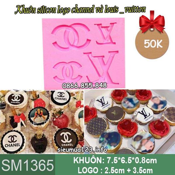 Khuôn silicon logo channel và louis_vuitton ( SM1365 )