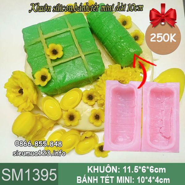 Khuôn silicon bánh tét mini dài 10cm ( SM1395 )