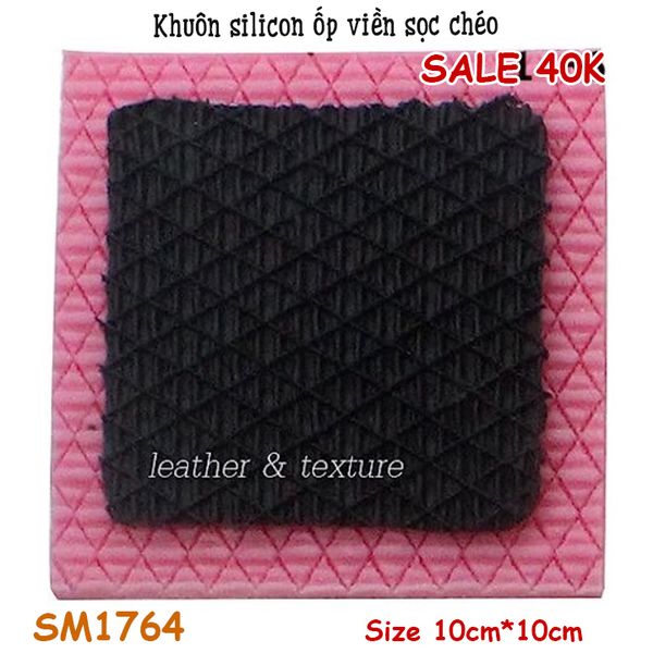 Khuôn silicon ốp viền sọc chéo 10cm*10cm ( SM1764 )