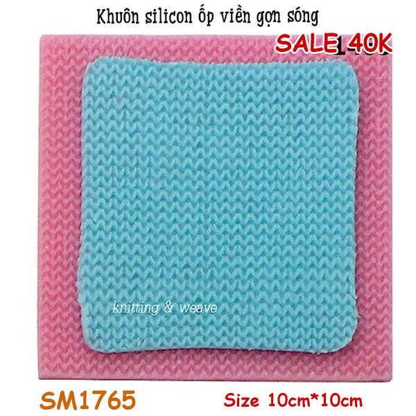 Khuôn silicon ốp viền gợn sóng 10cm*10cm ( SM1765 )