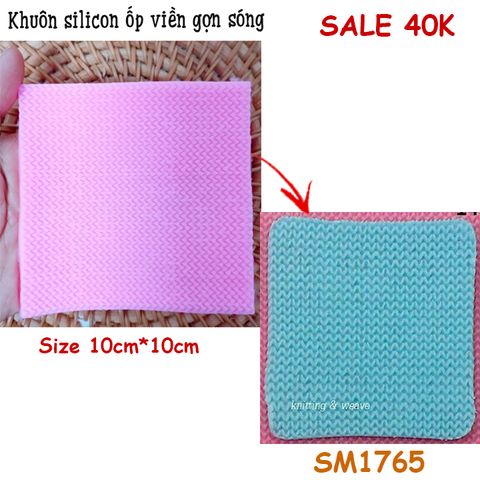 Khuôn silicon ốp viền gợn sóng 10cm*10cm ( SM1765 )