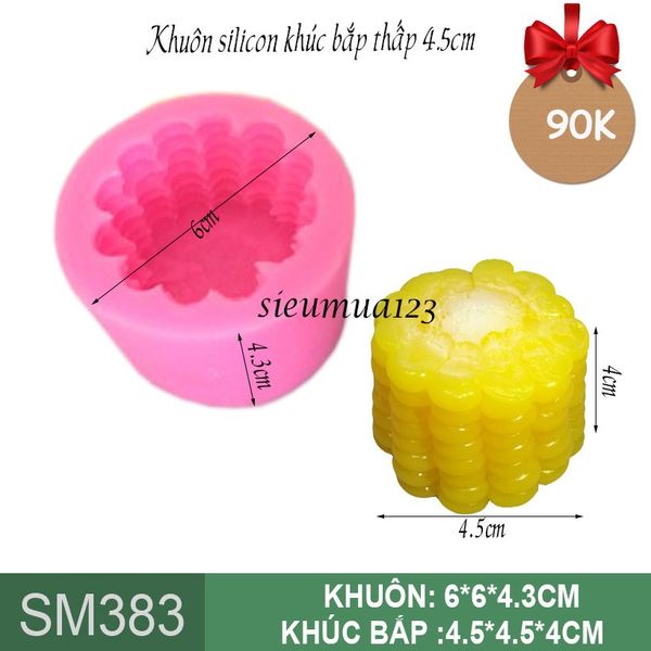 Khuôn silicon khúc bắp 4,5cm ( SM383 )