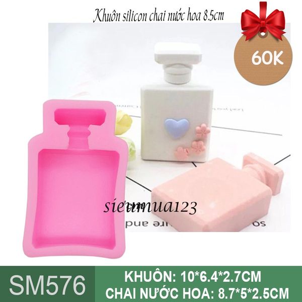 Khuôn silicon chai nước hoa 9cm ( SM576 ) còn 3 cái