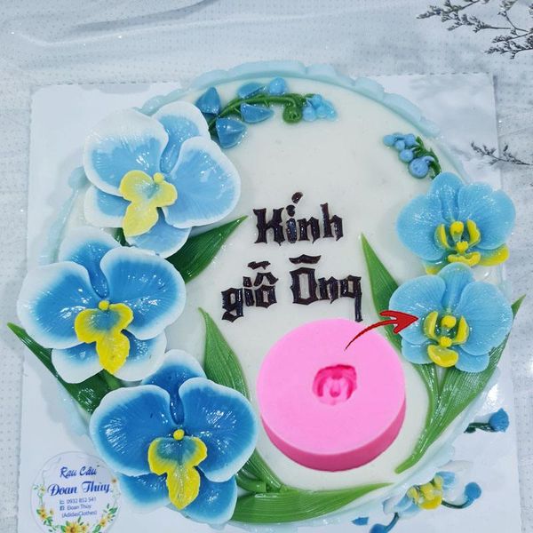 Khuôn silicon hoa lan hồ điệp 6cm ( SM845 )