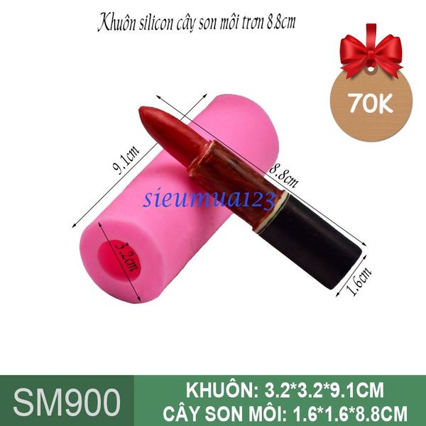 Khuôn silicone cây son trơn 8,8cm ( SM900 )