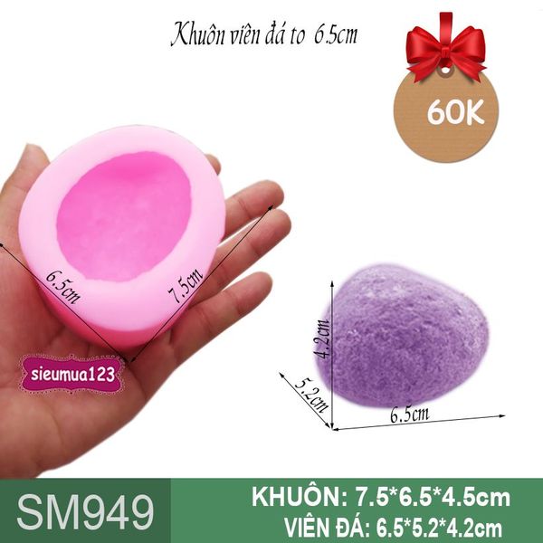 Khuôn rau câu silicon 1 viên đá to 6,5cm ( SM949 )