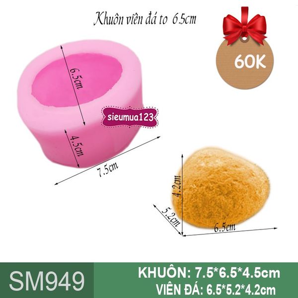Khuôn rau câu silicon 1 viên đá to 6,5cm ( SM949 )
