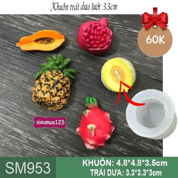 Khuôn silicon dưa lưới 3,3cm ( SM953 )