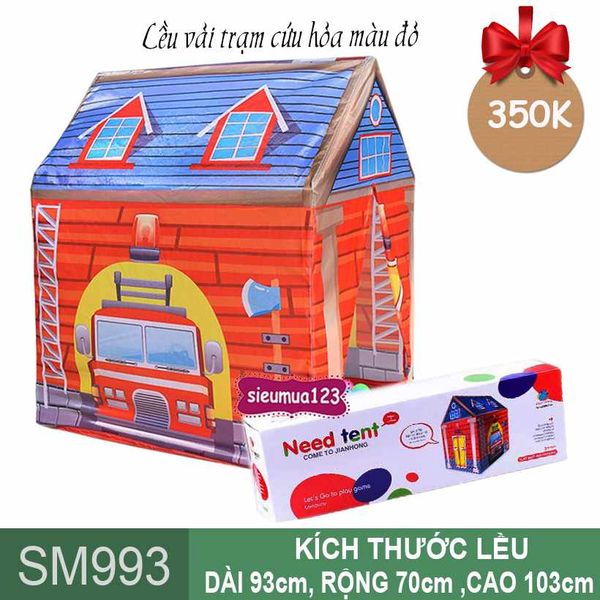 Lều vải trạm cứu hỏa màu đỏ  ( SM993 ) (Không Kèm Bóng)