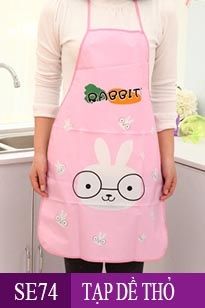 Tạp Dề Siêu Mỏng Chống Thấm Thỏ Xinh (Dưới 55kg) ( SE74 )