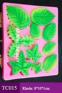 Khuôn silicon làm thạch rau câu 10 Chiếc Lá Hồng Lá Phong ( TC015 )