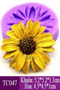Khuôn silicon làm rau câu Hoa Cúc Họa Mi Nhỏ 4,5cm ( TC047 )