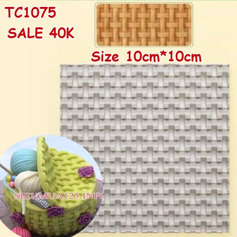 Khuôn silicon ép vân đan tre vuông ( TC1075 )