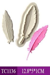 Khuôn silicon 4d : Khuôn lông vũ dài ( TC1136 ) CÒN 1