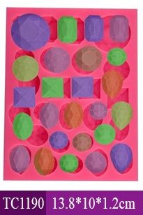 Khuôn silicon kim cương đá quý 1,4cm-3cm ( TC1190 )