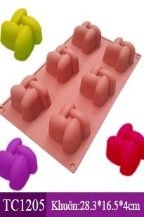 Silicon 6 Dấu xoắn vuông 6cm ( TC1205 )