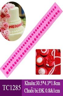 Khuôn silicon dây viền chuỗi hạt dài 28,8cm ( TC1285 )