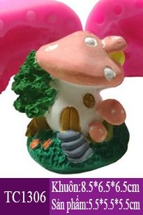 Khuôn Silicon Ngôi nhà nấm 5,5cm ( TC1306 )