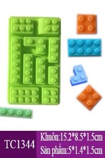 Khuôn silicon 10 lego đủ loại ( TC1344 )