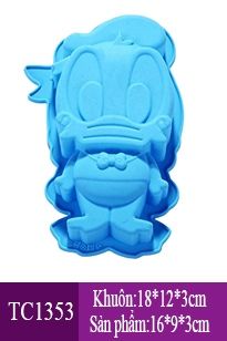Khuôn silicon con vịt Donald 16cm ( TC1353 )