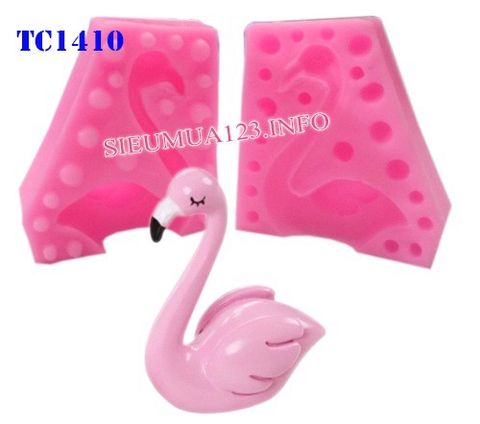 Khuôn rau câu silicon 4d : Khuôn Con Chim Hồng Hạc Flamingo ( TC1410 )