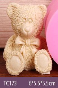 Khuôn silicon con gấu ngồi cao 5cm ( TC173 )