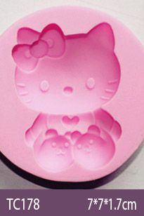 Khuôn silicon Hello Kitty nhỏ 5,8cm ( TC178 )