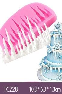 Khuôn silicon dây viền băng tuyết dài 9cm ( TC228 )