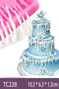 Khuôn silicon dây viền băng tuyết dài 9cm ( TC228 )