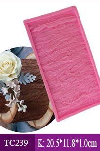 Khuôn silicon Ốp viền vân gỗ khúc cây 18.5cm*10cm ( TC239 )
