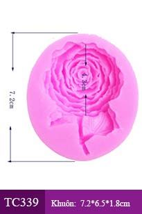 Silicon Fondant Cành hoa hồng lai ( TC339 )