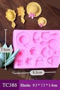 Silicon 12 Túi xách chiếc nón gương lược nhỏ xíu ( TC386 )