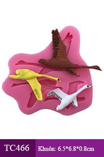 Silicon Fondant 3 con hạc bay nhỏ xíu 6cm ( TC466 )