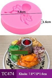 Khuôn silicon con bạch tuộc ( TC474 )
