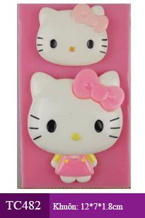 Khuôn silicon Hello Kitty 7,5cm ( TC482 )