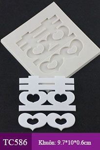 Silicon Chữ Song Hỷ Trung 7.5cm ( TC586 ) giá 50k