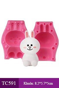 Khuôn silicon con thỏ Cony mini cao 7,5cm ( TC591 )