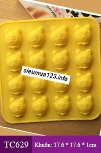 Khuôn silicon 16 mặt doremi 3cm ( TC629 )