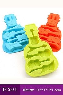 Khuôn silicon 5 cây đàn 9cm ( TC631 )