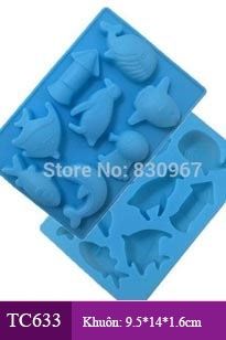 Khuôn thạch trà sữa silicon Hải Sản Cánh Cụt Cá Mực ( TC633 ) SALE OFF